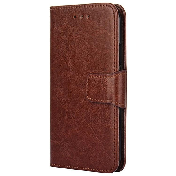 For Huawei Mate 60 Crystal Texture Leatherette Phone Case(Brown)