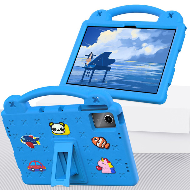 For Lenovo Tab M11 / Xiaoxin Pad 2024 Handle Kickstand Children EVA Shockproof Tablet Case(Sky Blue)