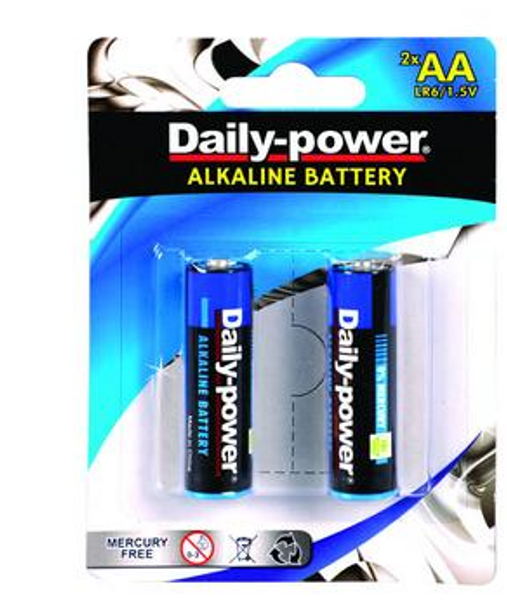 Batteries Alkaline Size:AA 2pc  Blister