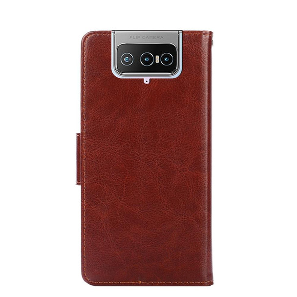 Asus Zenfone 7 / 7 Pro Crystal Texture Leatherette Phone Case(Brown)