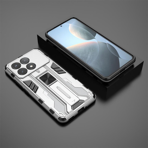 For Redmi K70 Pro Supersonic Armor PC Hybrid TPU Phone Case(Silver)