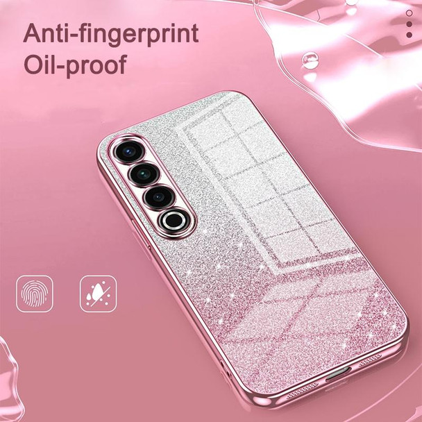 For Meizu 18 Pro / 18s Pro  Gradient Glitter Powder Electroplated Phone Case(Purple)