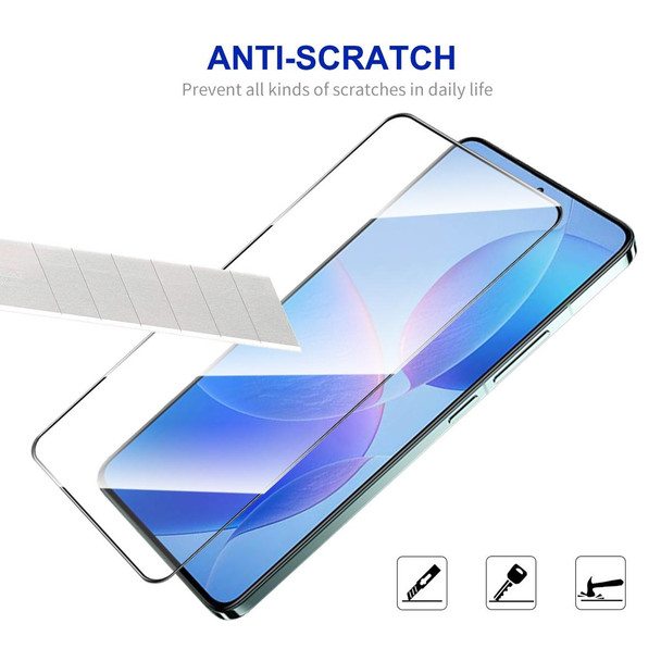 For Redmi K70 / K70 Pro / K70E 5pcs ENKAY Hat-Prince Full Glue High Aluminum-silicon Tempered Glass Film