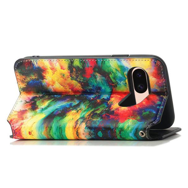 For Google Pixel 7 Pro CaseNeo Colorful Magnetic Leatherette Phone Case(Colorful Cloud)