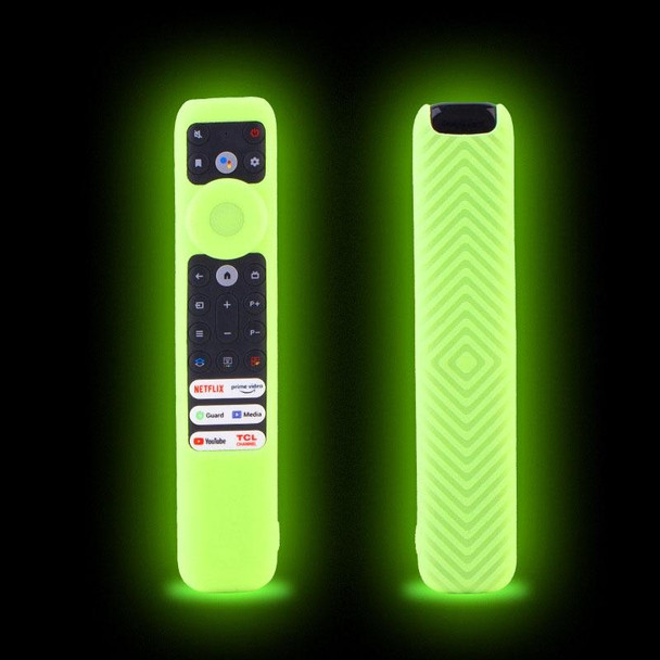 20.9 x 4.3 x 1.7cm For TCL RC902V Remote Control Protective Case FMR1/FAR2/FMR4 Universal Silicone Shockproof Covers(Luminous Green)