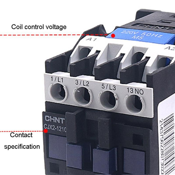 CHNT CJX2-1801 18A 220V Silver Alloy Contacts Multi-Purpose Single-Phase AC Contactor