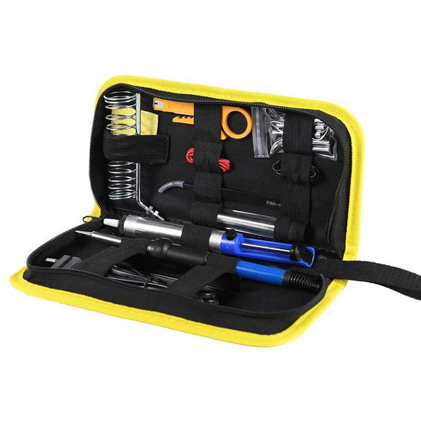 24.5 x 12 x 5cm Soldering Iron Oxford Cloth Tool Bag Electronic Accessories Tool Bag(Middle Yellow)