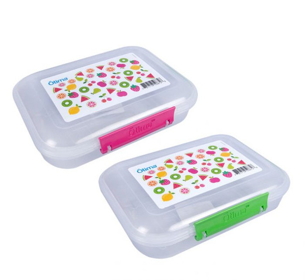 Lunch Box Plastic 850ml Fruit Design