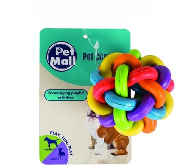 Pet Dog-Chew Ball Tangled Look 6cm