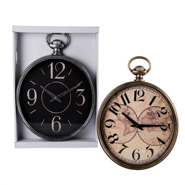 Wall Clock Plastic 29cm Pocket Style