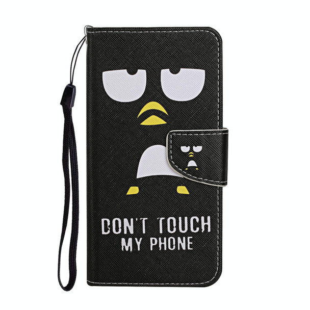 For OPPO A98 Colored Drawing Pattern Leatherette Phone Case(Penguin)