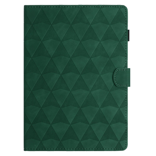 For iPad mini 6 Diamond Texture Embossed Leatherette Smart Tablet Case(Green)