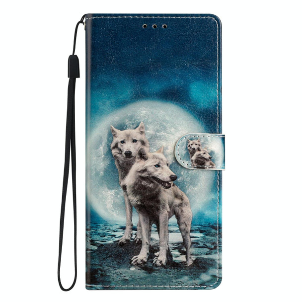 For Blackview A53 Pro Colored Drawing Leatherette Phone Case(Twin Wolves)