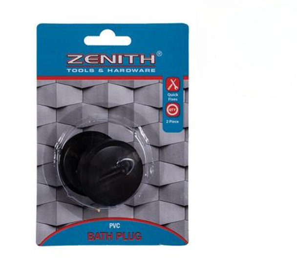 Bath-Plug 2pc Black Zenith