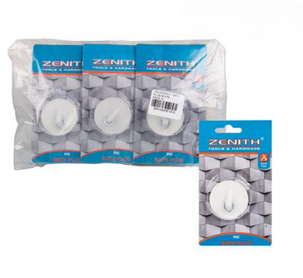 Bath-Plug White Zenith