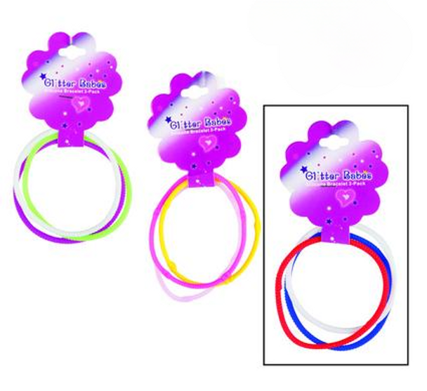 Jewellery Bracelet Silicone 3pc