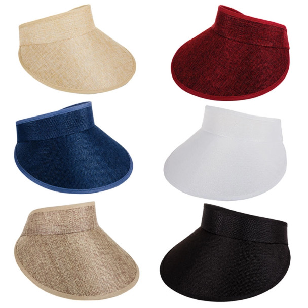 Hat Ladies Visor Style Assorted 24x16cm