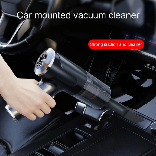 Car Wireless USB Chargeable Vacuum Cleaner Household Multifunctional Handheld Vacuum Cleaner, Sort by color: 9758B 3000 Pa Ink Green