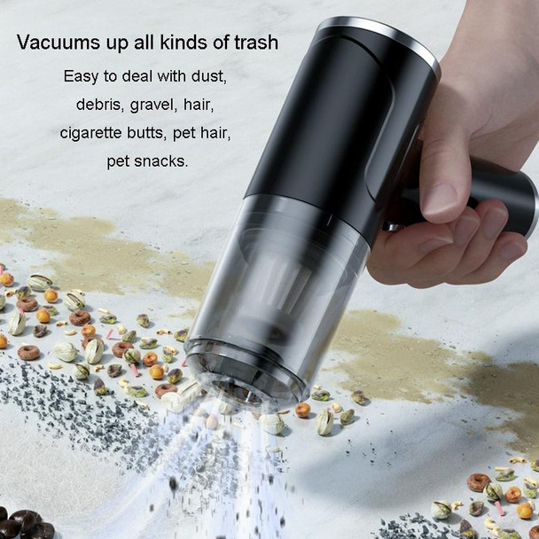 Car Wireless USB Chargeable Vacuum Cleaner Household Multifunctional Handheld Vacuum Cleaner, Sort by color: 9758B 3000 Pa Ink Green