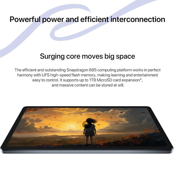 Lenovo Xiaoxin Pad 2024 11 inch WiFi Tablet, 8GB+128GB, Android 13, Qualcomm Snapdragon 685 Octa Core, Support Face Identification(Purple)