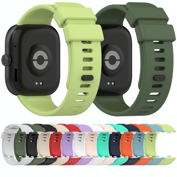 For Redmi Watch 4 Solid Color Silicone Sports Watch Band(Teal)