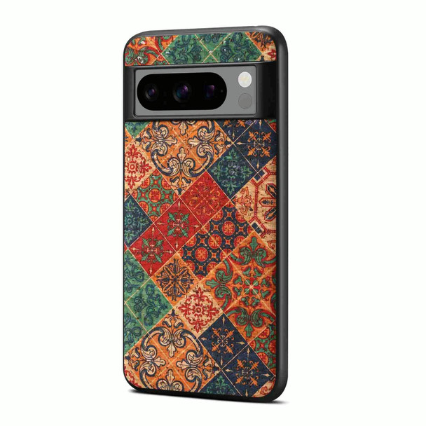 For Google Pixel 6a Four Seasons Flower Language Series TPU Phone Case(Winter Blue)