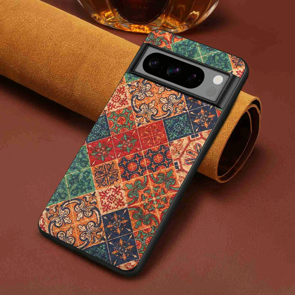 For Google Pixel 6a Four Seasons Flower Language Series TPU Phone Case(Winter Blue)