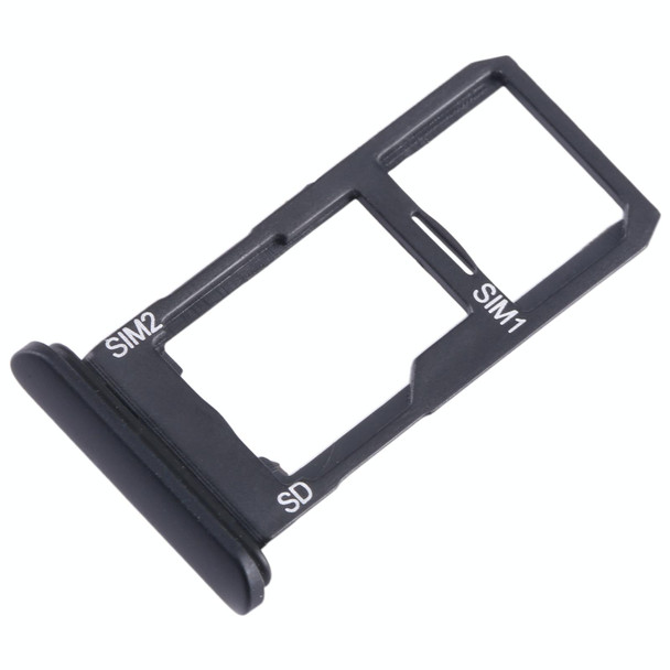 For Sony Xperia 10 II Original SIM + SIM / Micro SD Card Tray (Black)