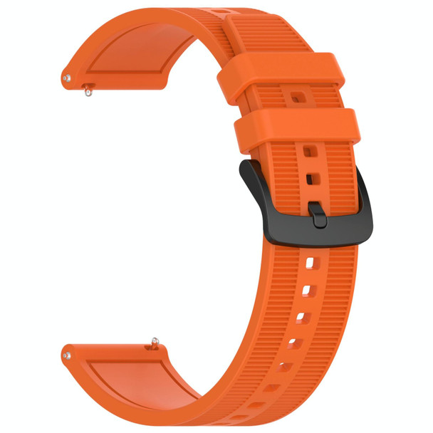 For Amazfit 3 22mm Textured Silicone Solid Color Watch Band(Orange)