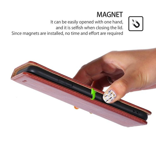 For Realme 11 5G / 11x 5G Gloss Oil Solid Color Magnetic Leatherette Phone Case(Brown)