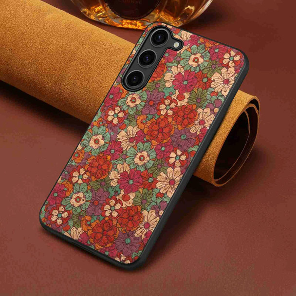 For Samsung Galaxy S24+ 5G Four Seasons Flower Language Series TPU Phone Case(Summer Red)