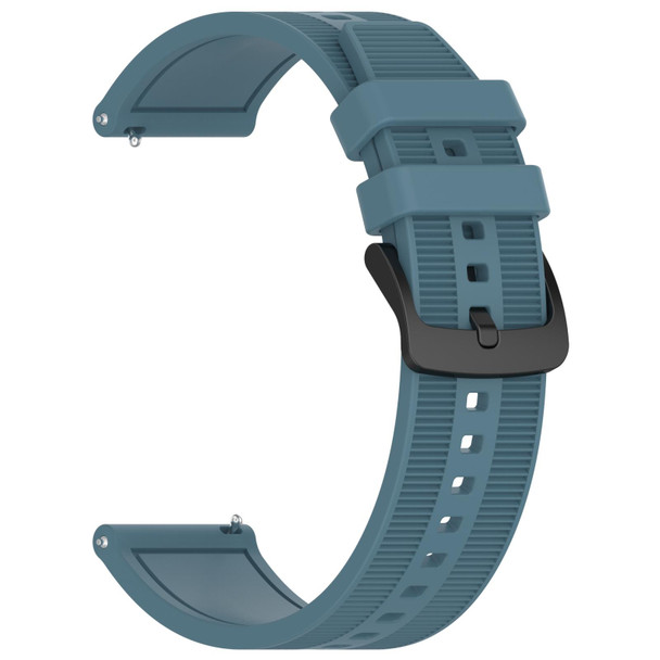 For Xiaomi Watch S3 22mm Textured Silicone Solid Color Watch Band(Rock Cyan)