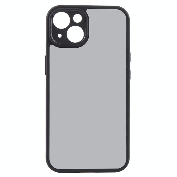 For iPhone 13 Fine Pore Matte Black TPU + PC Phone Case