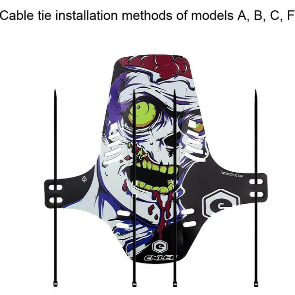 ENLEE E19001 Bicycle Front And Rear Universal Fenders Mountain Bike Mini Shield, Model: C Model