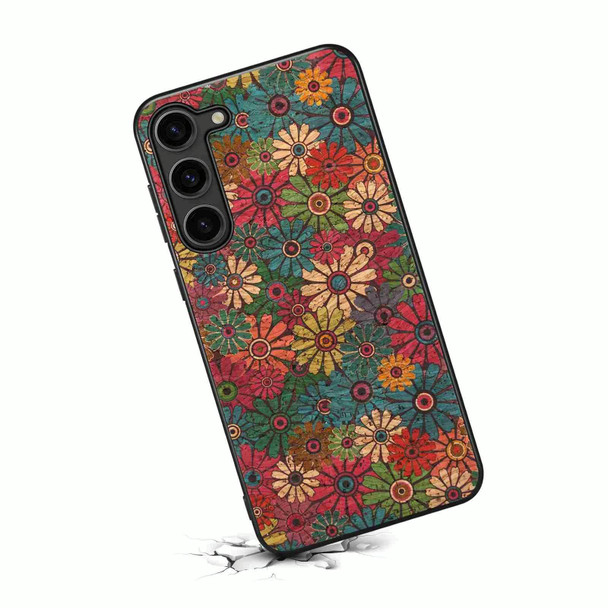 For Samsung Galaxy S21 FE 5G Four Seasons Flower Language Series TPU Phone Case(Spring Green)