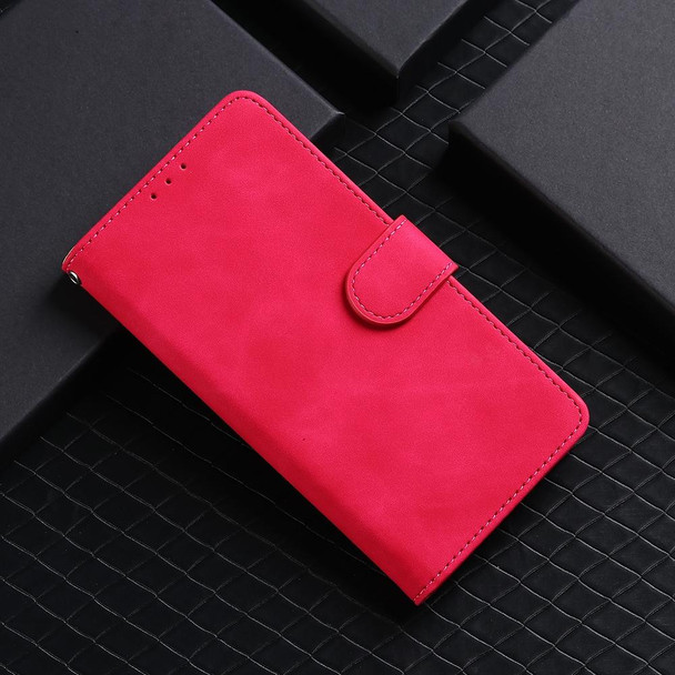 For vivo iQOO 12 Skin Feel Magnetic Flip Leatherette Phone Case(Rose Red)