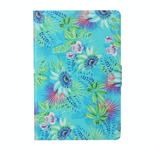 For Lenovo Tab M11/ Xiaoxin Pad 11 2024 Voltage Coloured Drawing Smart Leatherette Tablet Case(Flowers)