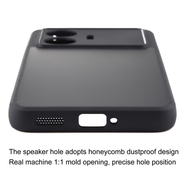 For Realme GT Neo5 SE Matte Black TPU + PC Phone Case