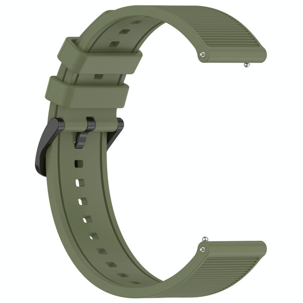 For Xiaomi Haylou RT LS05S 22mm Textured Silicone Solid Color Watch Band(Green)