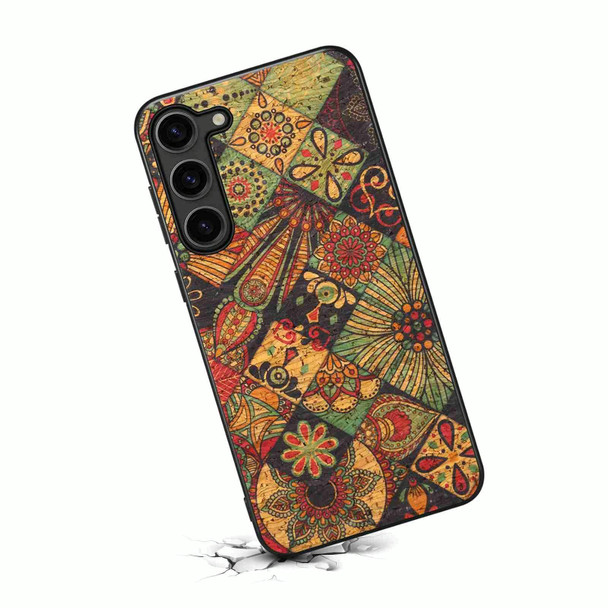 For Samsung Galaxy S22 5G Four Seasons Flower Language Series TPU Phone Case(Autumn Yellow)