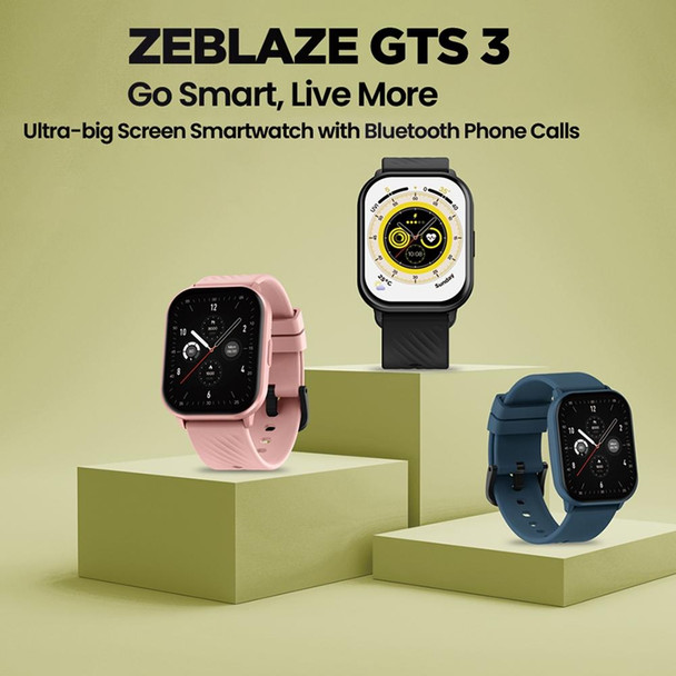 Zeblaze GTS 3 2.03 inch IP68 Waterproof Smart Bluetooth Call Watch(Black)
