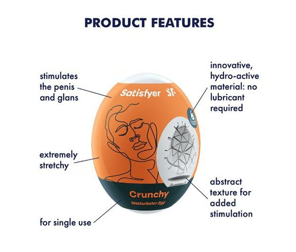 Satisfyer Masturbator Egg - Crunchy