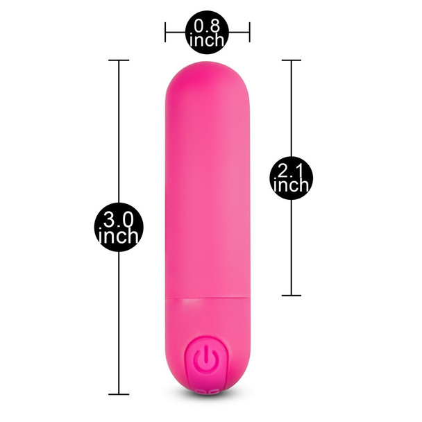 10 Speed Rechargeable Remote Control Vibrating Bullet - Pink