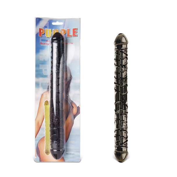 Realistic Double Ended Dildo - Black