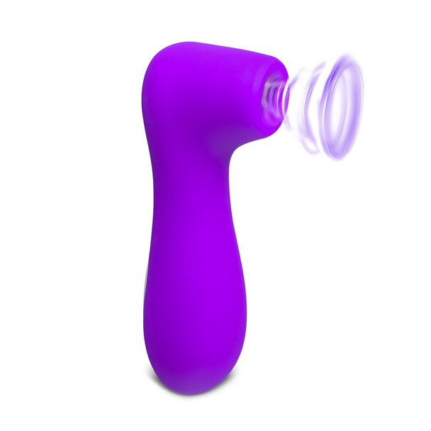 12 Speed Silicone Rechargeable Clitoral Stimulator - Purple