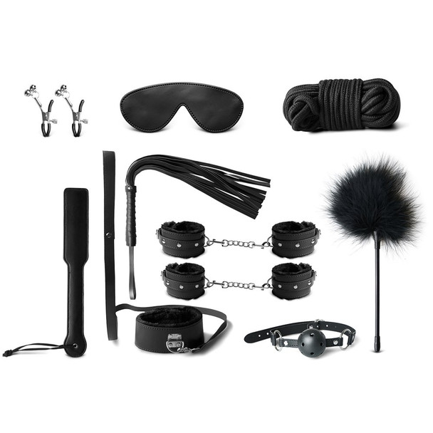 10pcs High Quality Bondage Kit - Black