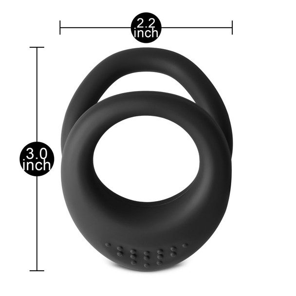 Dual Cock Rings - Black