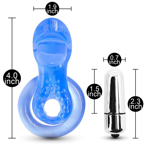 7 Function Tongue Vibrating Cock Ring