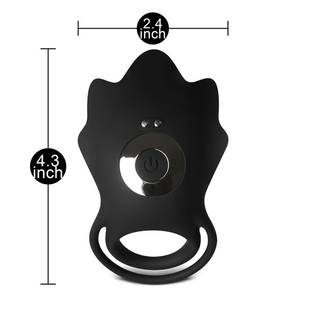10 Speed Remote Control Silicone Vibrating Cock Ring