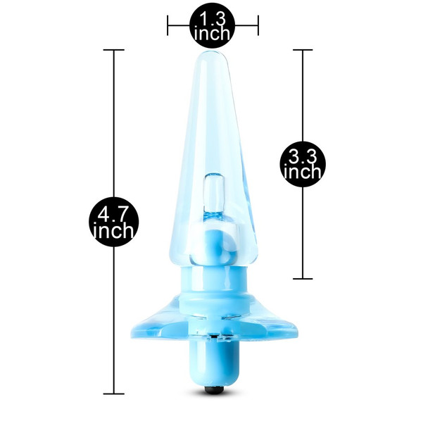 Vibrating Anal Plug - Blue